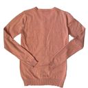 DE Collection Salmon Peach Women's Crewneck Button-Down Cardigan Sweater Size S Photo 1