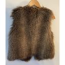 New York & Co. Women's Brown Faux Fur Vest Size S/M Photo 1