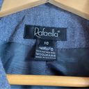 Rafaella  Womens Blazer Jacket Sz 10 Wool Line Solid Gray Career Office Button Photo 9