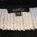 Heart soul Black And White Striped Knit Sweater Photo 2