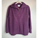 Tuckernuck  Quarter Zip Estella Sweater in Berry Purple Sz. XS Photo 2