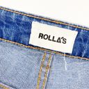 Rolla's Rolla’s Miller Mid High Rise Slim Jeans Distressed Destroyed Medium Wash Photo 9