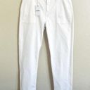 Sam Edelman  Denim NWT High Rise Cargo Ankle Denim Pants White Women’s 14 NEW Photo 0