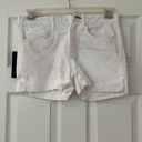 Rag and Bone  Rosa Mid-Rise Boyfriend 5" Short - Bright White Size 25 Photo 1