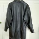 Cassidy Vintage 1980's Leather Blazer Coat Black Size Small Photo 4