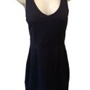 Cynthia Rowley  Sporty Stretch Knit Mini Dress M Navy Lined Empire Waist Photo 0