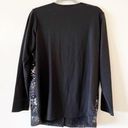 Quacker Factory  Black Ombr Sequin Cardigan Photo 1