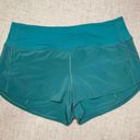 Lululemon  Speed Up High Rise Athletic Shorts Teal Lagoon Green Size 14 Photo 2