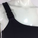 Topshop  Neoprene One Shoulder Bikini Top Black Size 2 Photo 3