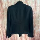 Jones Wear  Black Tie Waist Suit Jacket Photo 4