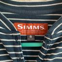 The Moon Simms Women's Drifter Henley Stripe Dark Sleeve Large Photo 3