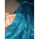 Victoria's Secret Vintage Victoria’s Secret Gold Label Teal L Kimono Short Belted Robe Damask OS Photo 5