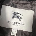 Burberry  Sz 2 Wool Nova Check Button Front Jacket Mid Length Green Photo 5