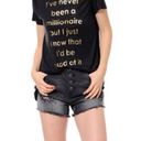 Only NWOT Black Short Sleeve Graphic Tee SZ-Large Photo 3