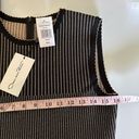 Oscar de la Renta  Black Gold Striped Fluted Jacquard Knit Dress Size Medium NWT Photo 10