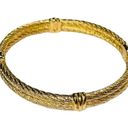 Christian Dior  Vintage Twisted Double Cable Rope 18k Gold Plated Designer Luxury Photo 6