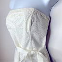 Banana Republic  Strapless White Eyelet Dress Size 8 Photo 3