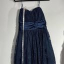 Charlotte Russe  Navy Blue Lace Strapless Mini Dress Size Large Photo 2