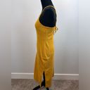 Madewell  Bodycon Side Slit Mustard Sleeveless Dress Size XXS Photo 2