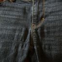 White House | Black Market  Denim Brown Leather Accent Zip Ankle Blue Jeans Size 0 Photo 12