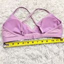 prAna  Speckle Rib Knit Bikini Top Violet Mist Purple Size XS Photo 5