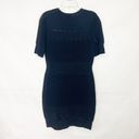 Jason Wu Grey  Pullover Black Short Sleeve Bodycon Black Knit Dress Size Small Photo 4