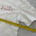 Ella Moss ‘smile’ stitched short sleeve top Size medium Condition: NWOT Color: white  Details : - See photos for approx. measurements laying flat - Cute and perfect for spring / summer  - Easy to throw on for daily use  Extras:  - I ship between 1-2 days Photo 3