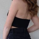 Peppermint TWIST HALTER TOP BLACK Photo 1