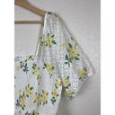 Draper James  Womens Dress Size 2X White Yellow Floral Boho Garden Party Girly Photo 2