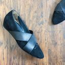 Paul Green  • Daniella black suede wedges pumps heels pointed toe elastic strap Photo 0