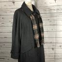 London Fog  long charcoal gray coat with scarf size 22 W Photo 10