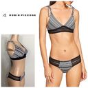 Robin Piccone New.  black and white crochet bikini. M-bottom/L-top. Retail $189 Photo 1