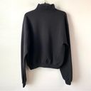 SKIMS  Cotton Fleece Classic Half Zip Pullover Black S Photo 5