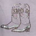 Bit & Bridle  embellished tank top purple large Photo 6