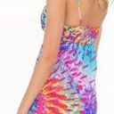 Luli Fama  Rainbow Tie Dye Mini Dress Photo 1