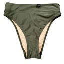 Cotton On NWT  High Waisted Cheeky Bikini Smoothing Bottom Khaki Shimmer Size XS Photo 9