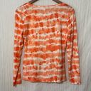 Inc international  Concepts Scoop-Neck Top Tie-Dye Orange/White NWT Small Photo 4