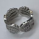 Silver wing ring angel bird wings silver tone nwot size 6 Photo 7