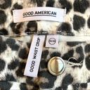 Good American NEW  Good Waist Crop Jeans Snow Leopard Photo 5