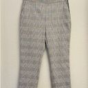 ZARA  Plaid Ankle Pants in Gray Size Large Photo 2