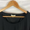 Max Studio  Short Sleeve Peplum Top Black Size small Photo 1