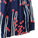 Cooperative  Navy Red Heart Print Valentines Skirt Size Small Photo 4