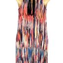 Cynthia Rowley Women’s Size Small Multicolor Halter Midi Dress Red Pink Blue Photo 7