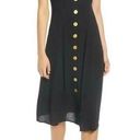 The Row  A Gold Button Front Dress, Size X-Small - Black Photo 0