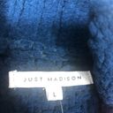 Just Madison chunky cable knot cowl neck sweater Size L Photo 1