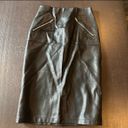 ZARA Basic Collection Small Black Faux Leather Pencil Skirt Photo 0