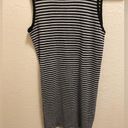 Michael Stars  Grey & Black Striped Tank Top One Size Fits Most Photo 6