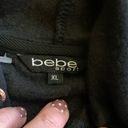 NWT New $89  Sport BEBE Gold LOGO Black Hoodie Pullover Sweatshirt XL Photo 9