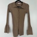 Rumor Boutique LF Rumours NYC Button Down Beige/Taupe Cardigan Small Photo 1