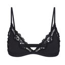 SKIMS Fits everybody Lace Triangle Bralette- NWT Onyx Size M Photo 2